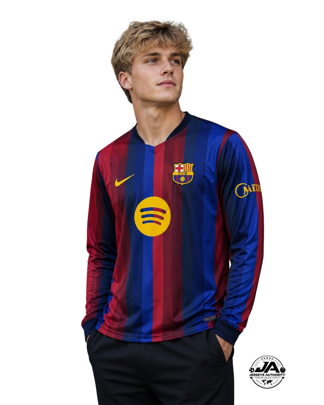 26/27 Barcelona Long Sleeve Home Jersey - Fan Version