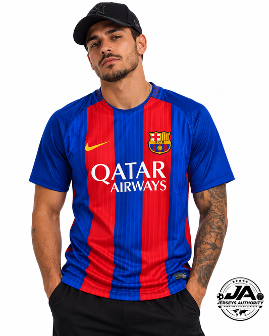Retro 16/17 Barcelona Home Blue Jersey