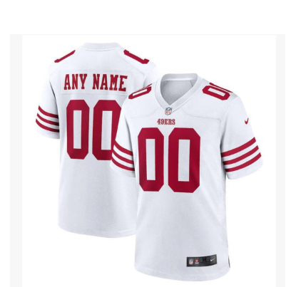 San Francisco 49ers Custom Game Jersey - White
