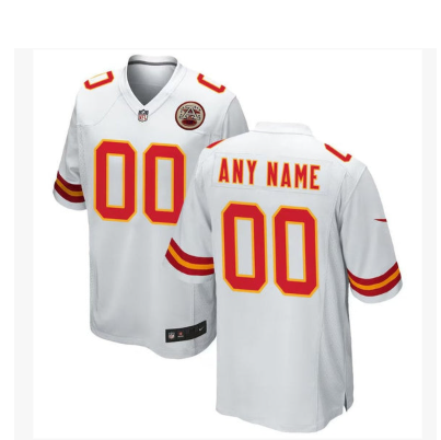 Kansas City Chiefs Custom Game Jersey - White