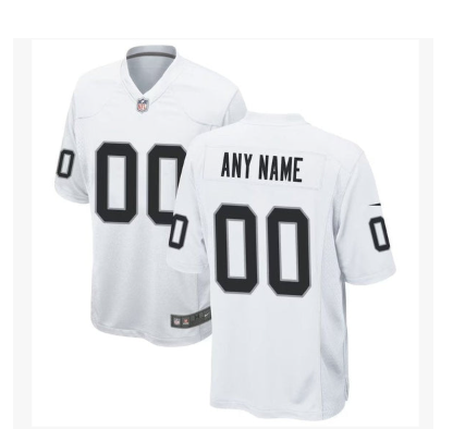 Las Vegas Raiders Custom Game Jersey - White
