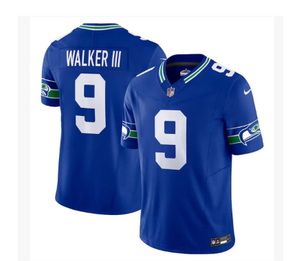 Kenneth Walker III #9 Limited Jersey - Royal Blue