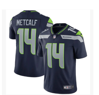 DK Metcalf #14 Limited Jersey - Navy
