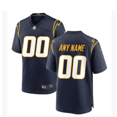 Los Angeles Chargers Alternate Custom Game Jersey - Navy