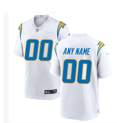 Los Angeles Chargers Custom Game Jersey - White