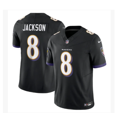 Lamar Jackson #8 Limited Jersey - Black