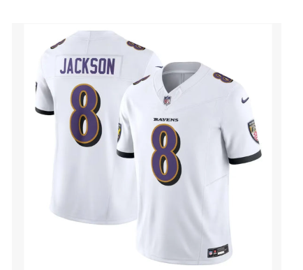 Lamar Jackson #8 Limited Jersey - White