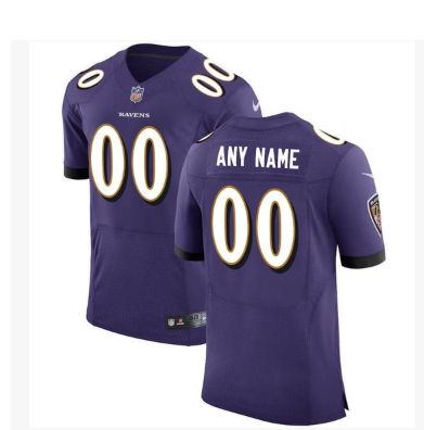 Baltimore Ravens Speed Machine Custom Jersey - Purple