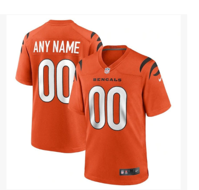 Cincinnati Bengals Alternate Custom Game Jersey - Orange