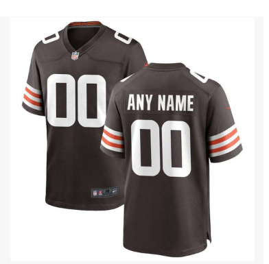 Cleveland Browns Custom Game Jersey - Brown