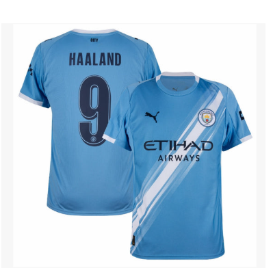 Manchester City Home Haaland 9 Fan Jersey 2025/26