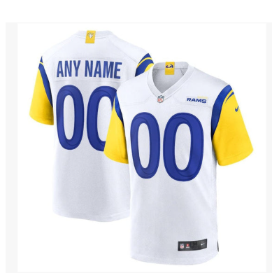 Los Angeles Rams Alternate Custom Jersey - White