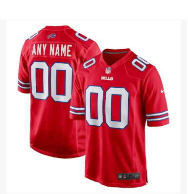 Buffalo Bills Alternate Custom Game Jersey - Red
