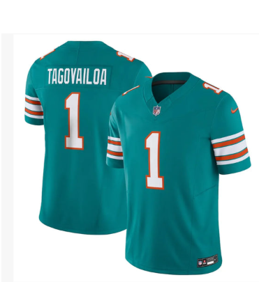 Tua Tagovailoa #1 Limited Jersey - Aqua