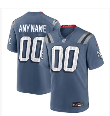 Patriots Rivalries Collection Custom Game Jersey 2025 - Storm Blue