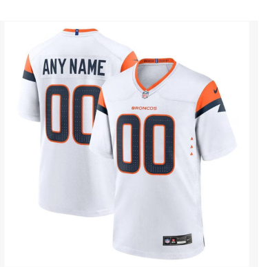Denver Broncos Mile High Collection Custom Game Jersey - White