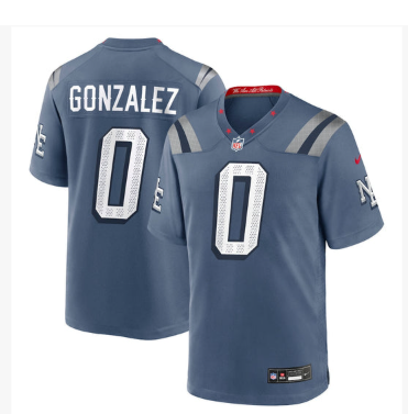 Christian Gonzalez Rivalries Collection Game Jersey 2025 - Storm Blue
