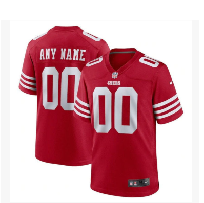 San Francisco 49ers Scarlet Custom Jersey