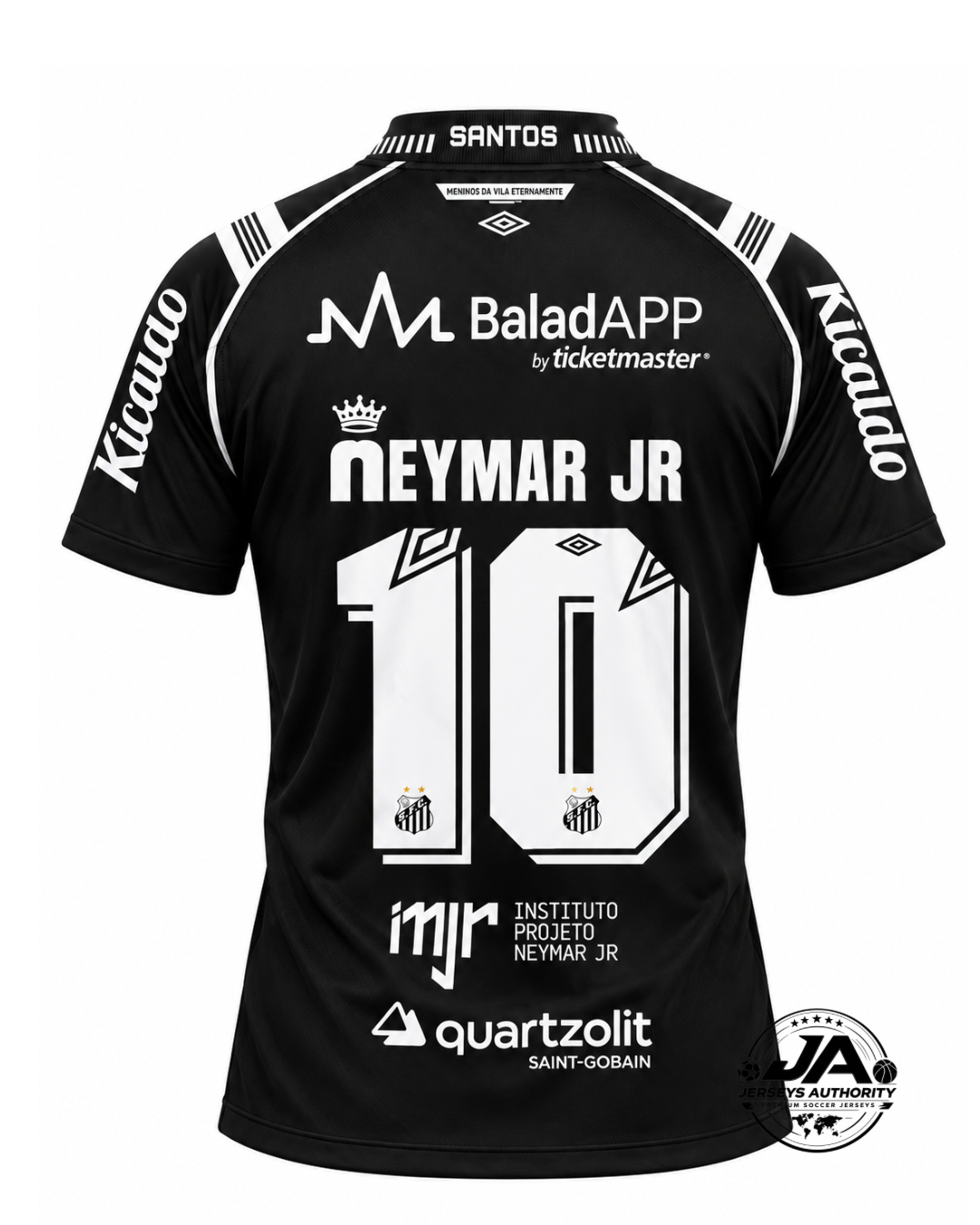 26/27 Santos Third Player Jersey with Sponsors Neymar Jr #10 - Slim Fit