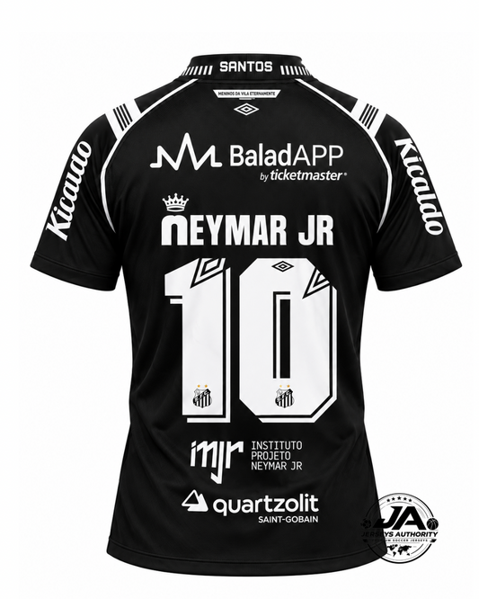 26/27 Santos Third Player Jersey with Sponsors Neymar Jr #10 - Slim Fit