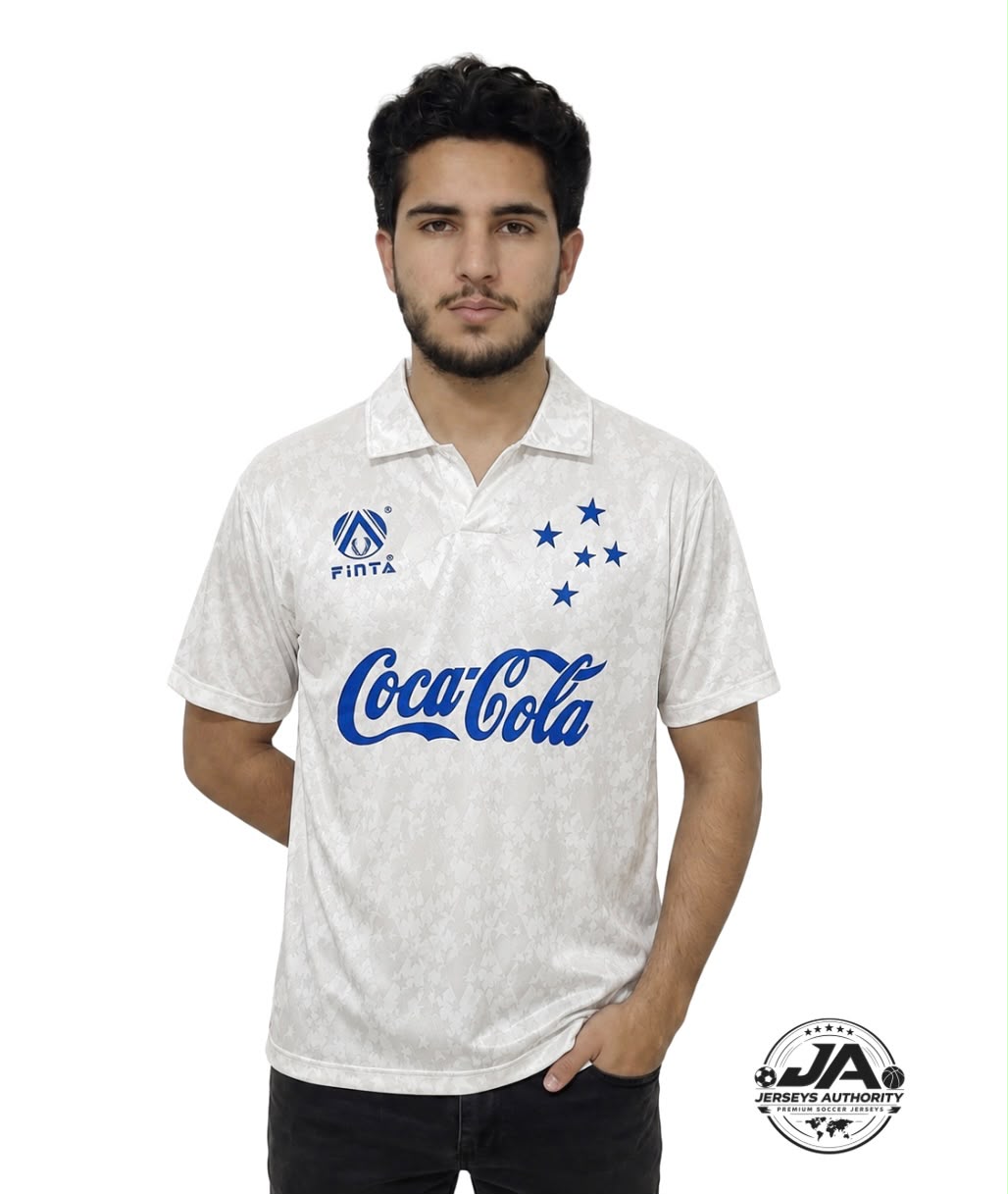 Cruzeiro White Retro Home Jersey 93/94