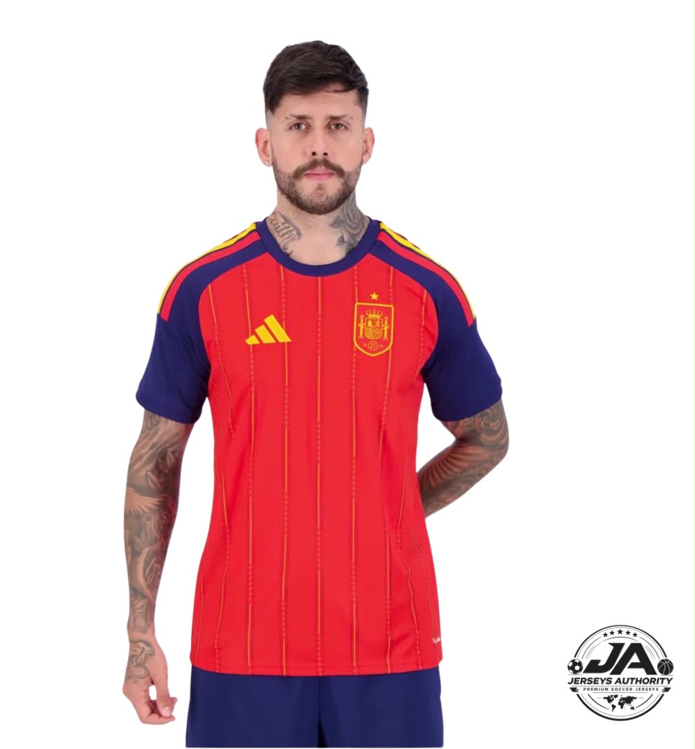 Spain 2026 Home Authentic Jersey - Player Version - Slim Fit