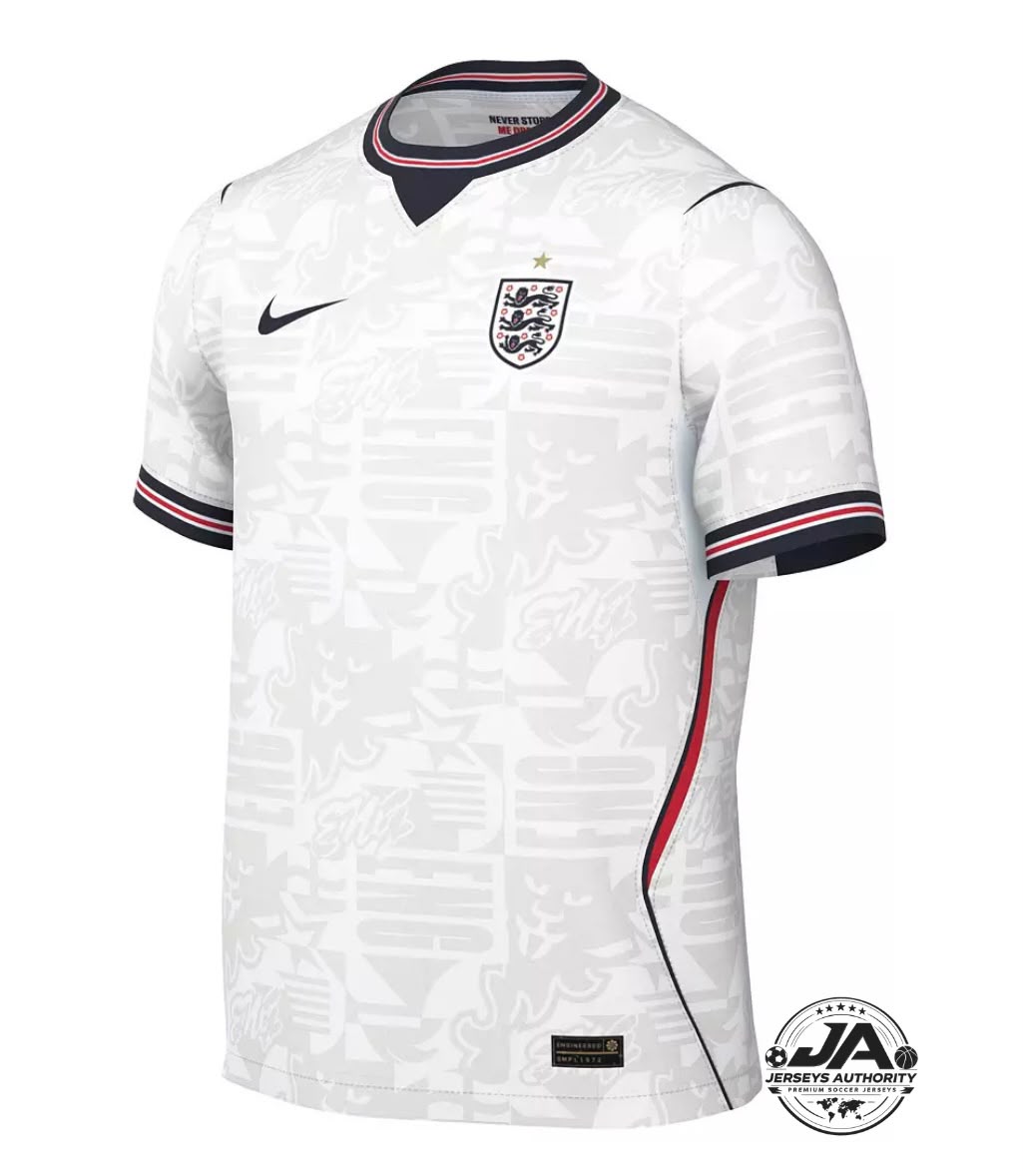 England 2026 Home Player Version Jersey [Slim Fit] World Cup 2026