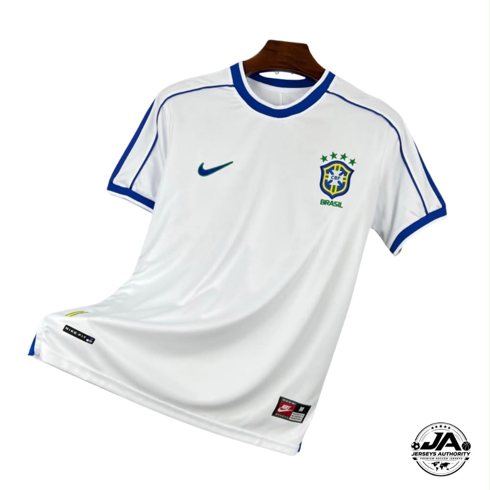 Camisa Retro Seleção Brasil 1998/99 I Brazil White