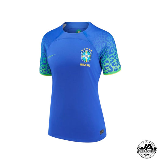 Camiseta de la segunda equipación de Brasil 2022 para mujer - Versión aficionado para mujer