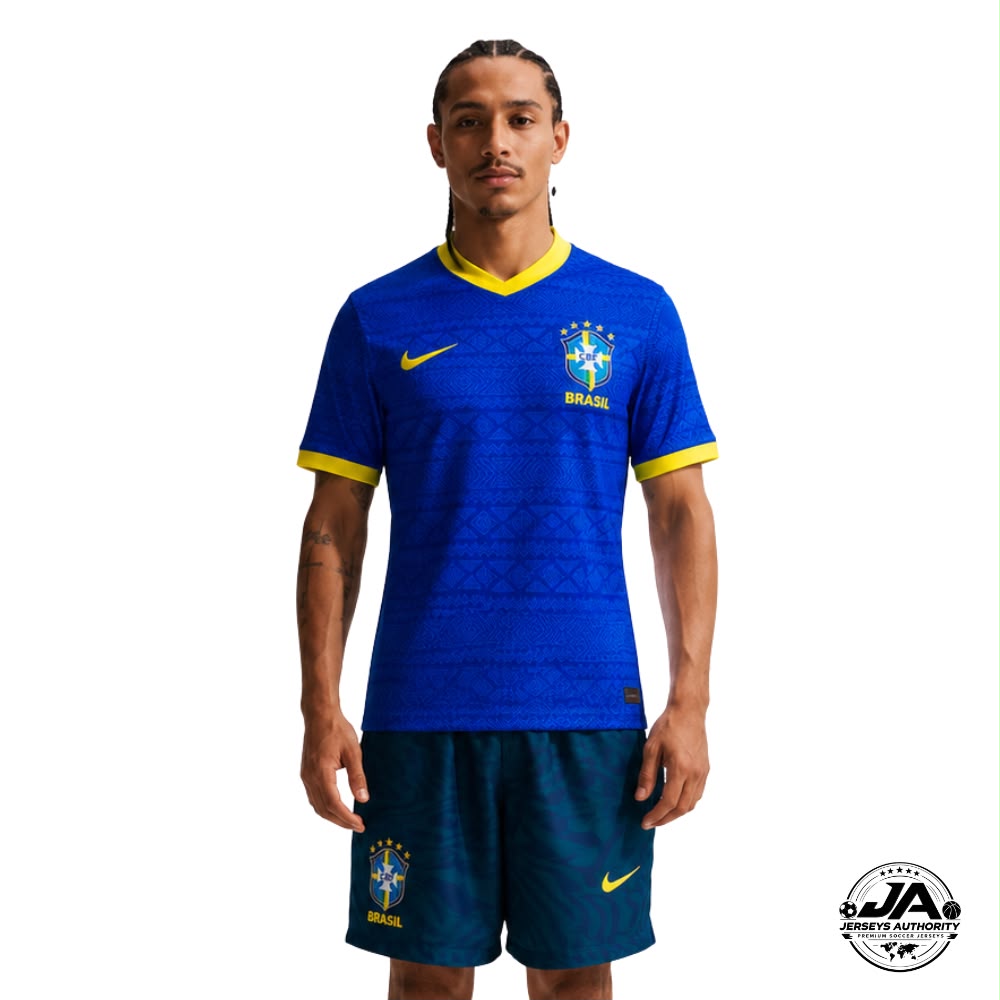 Brazil Blue Jersey 2026 - Player Version Slim Fit