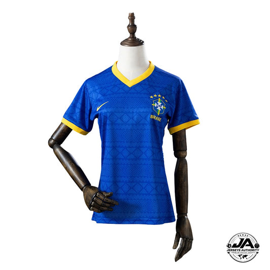 Camiseta azul de edición especial de Brasil 2026/27 para mujer