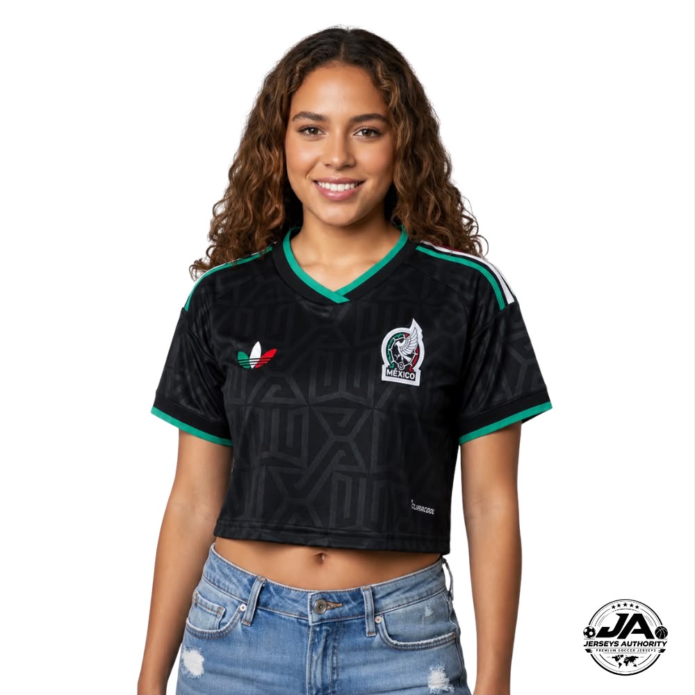 2026 Mexico Women's Stadium Away Cropped Soccer Jersey