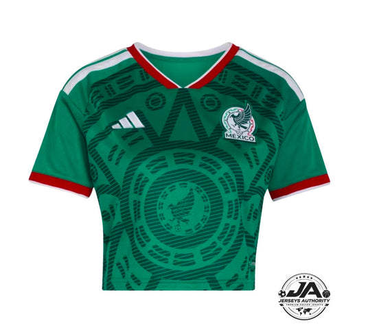Camiseta de fútbol de local corta de estadio de México 2026 para mujer - Copa Mundial 2026
