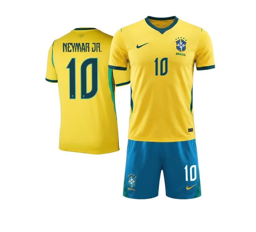 Brazil World Cup 2026 Kids Kit Neymar Jr. #10