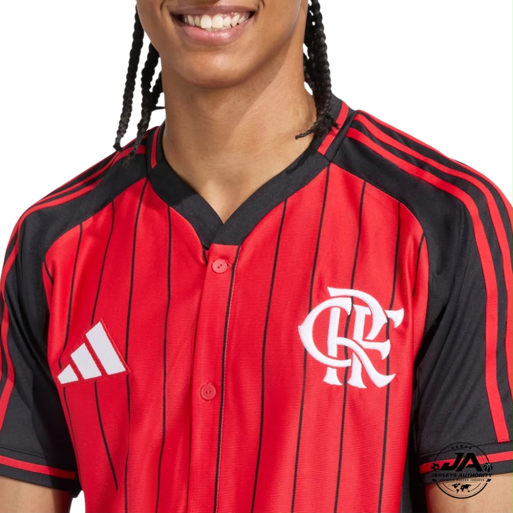 Flamengo Home Jersey 2025/26 - Version Baseball US Pack [Slim Fit]