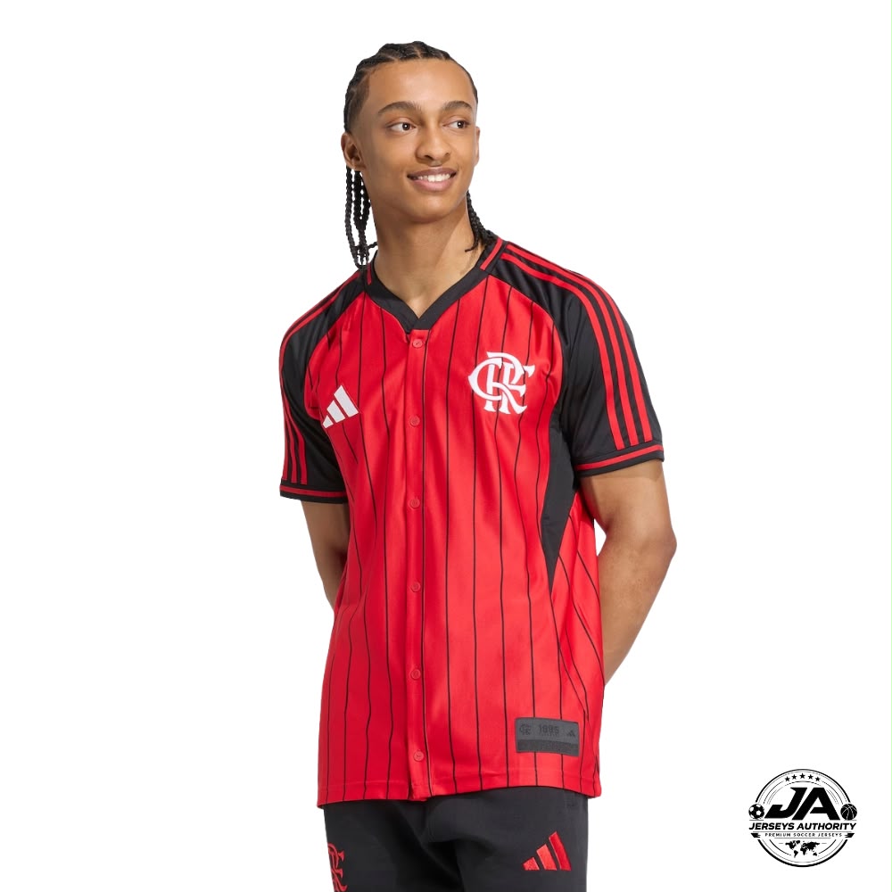Flamengo Home Jersey 2025/26 - Version Baseball US Pack [Slim Fit]