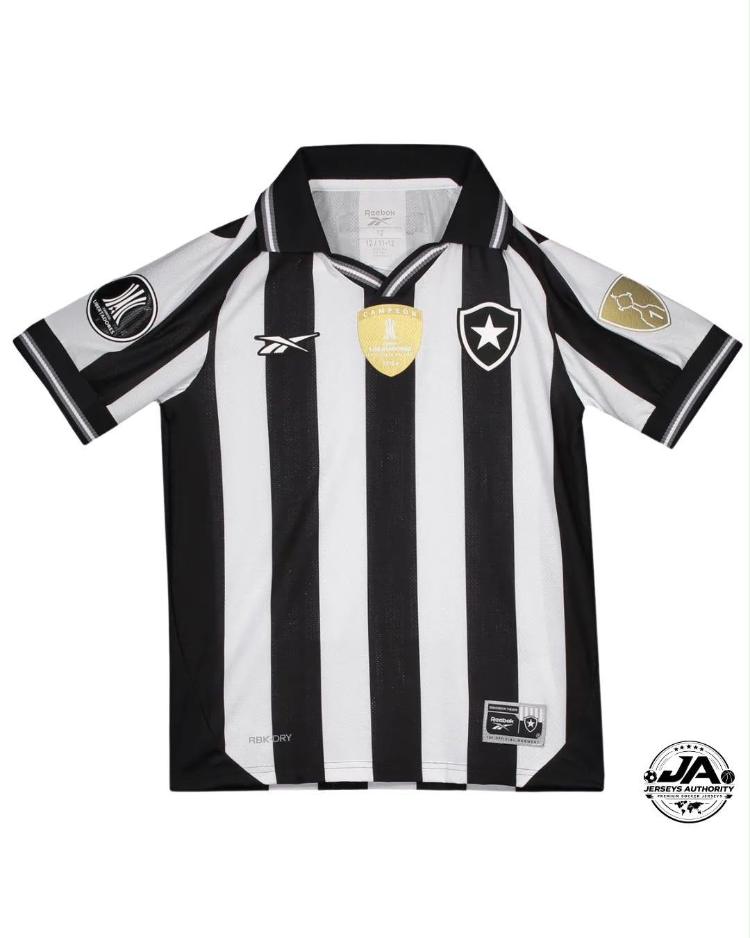 Camisa Botafogo I 2025 Home Reebok Patch Campeão Libertadores 2024 - Torcedor