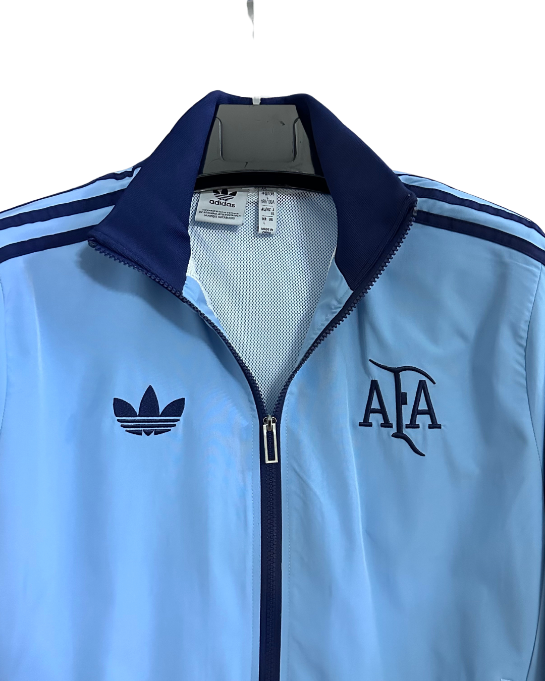 Argentina blue windbreaker back