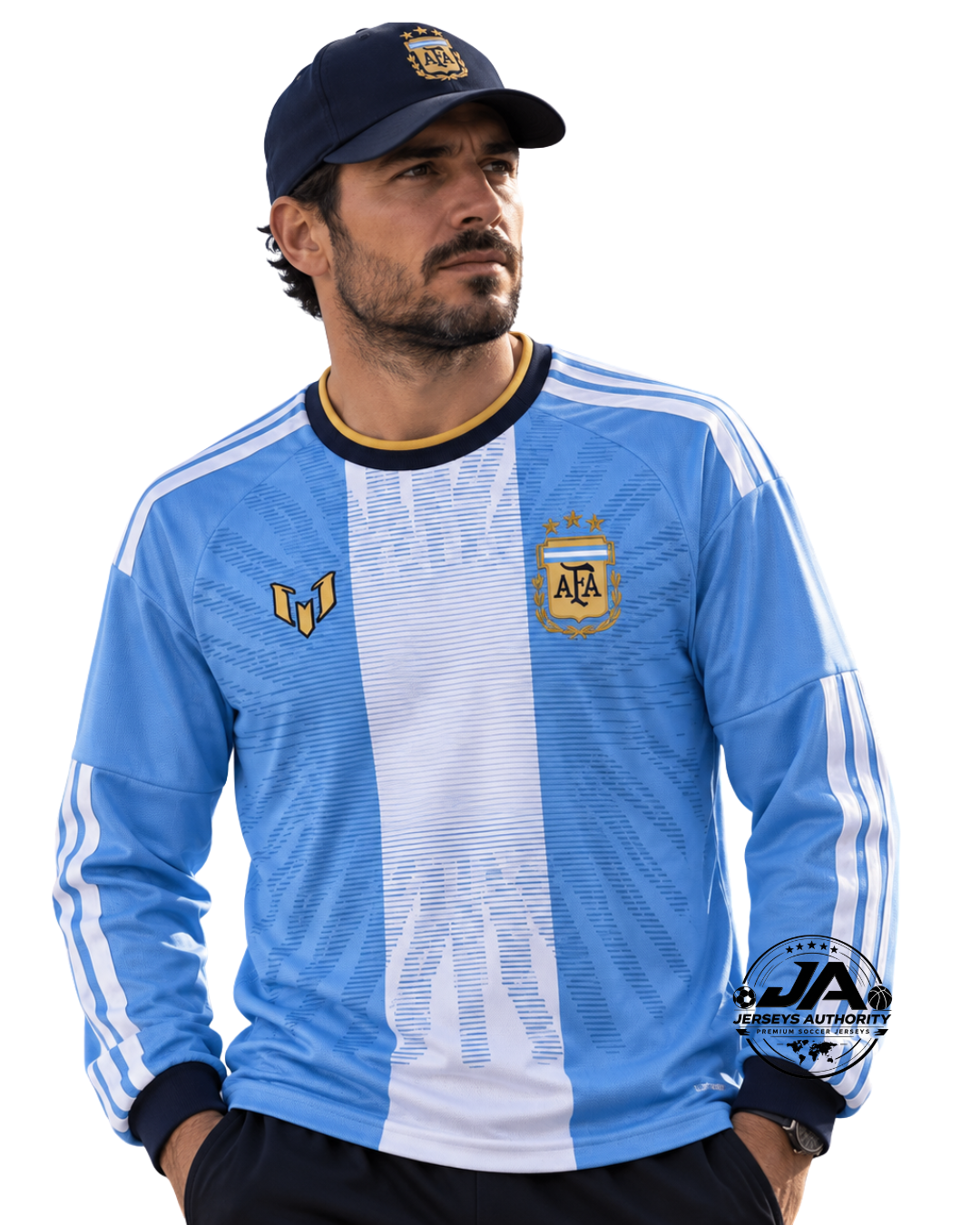 Argentina Messi Anniversary Long Sleeve Front