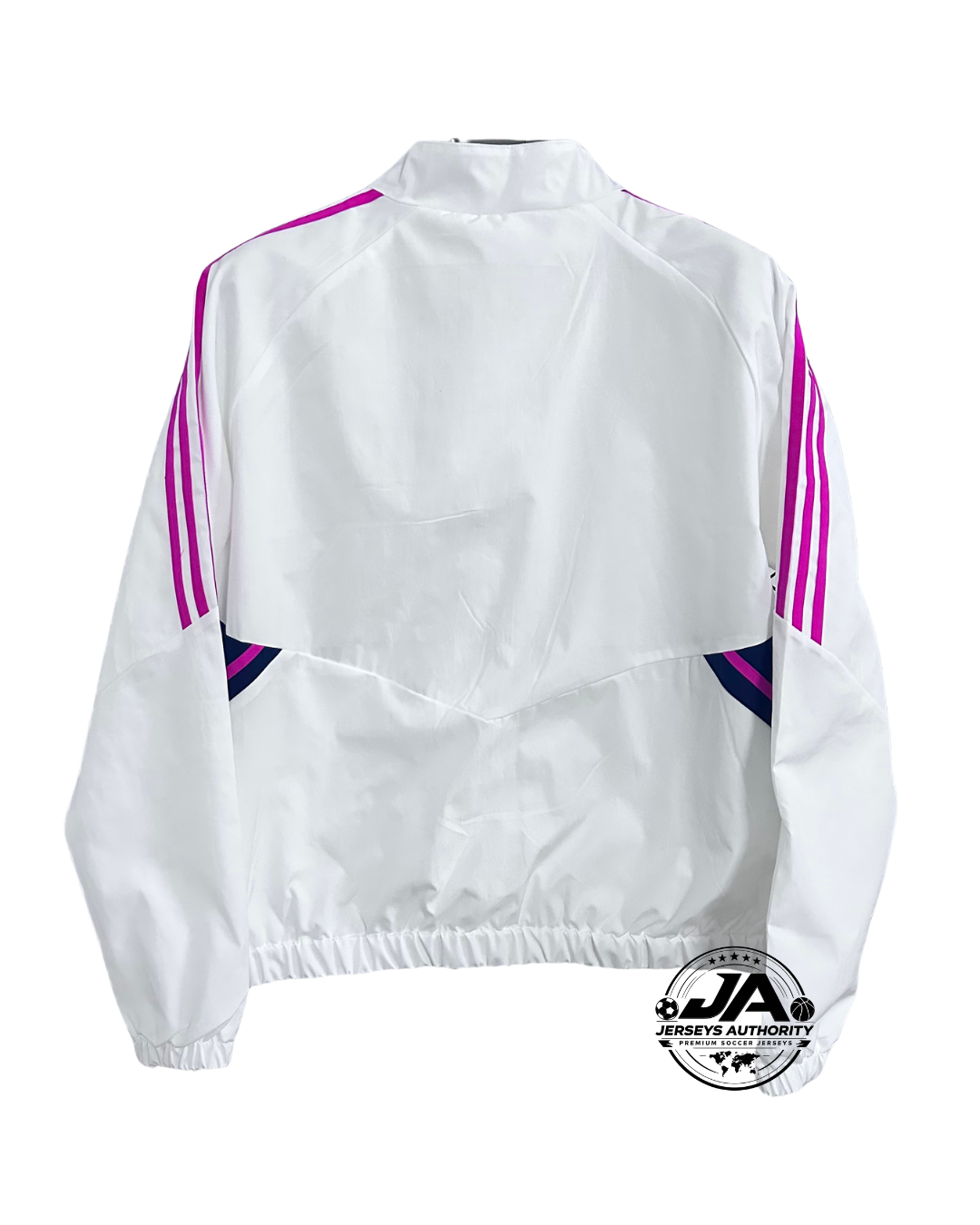 Arsenal white pink windbreaker back