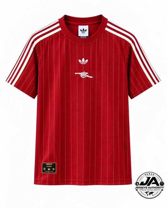 Arsenal 26/27 wine casual jersey front with Jerseys Authority logo