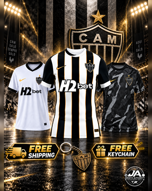Atlético Mineiro combo three jerseys with free shipping and free keychain
