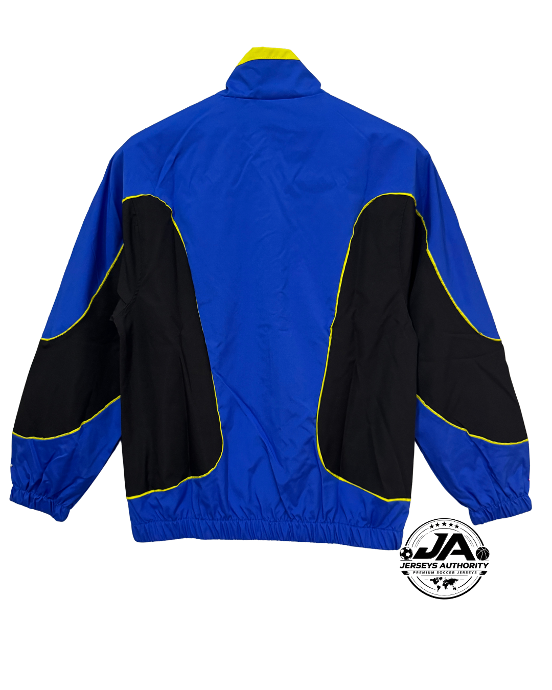 26/27 Brazil Dark Blue Full Zipper Windbreaker - Back
