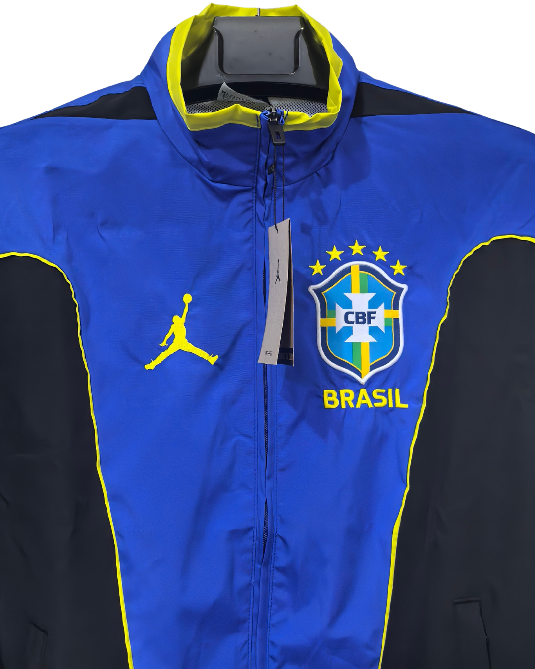 26/27 Brazil Dark Blue Full Zipper Windbreaker - Model