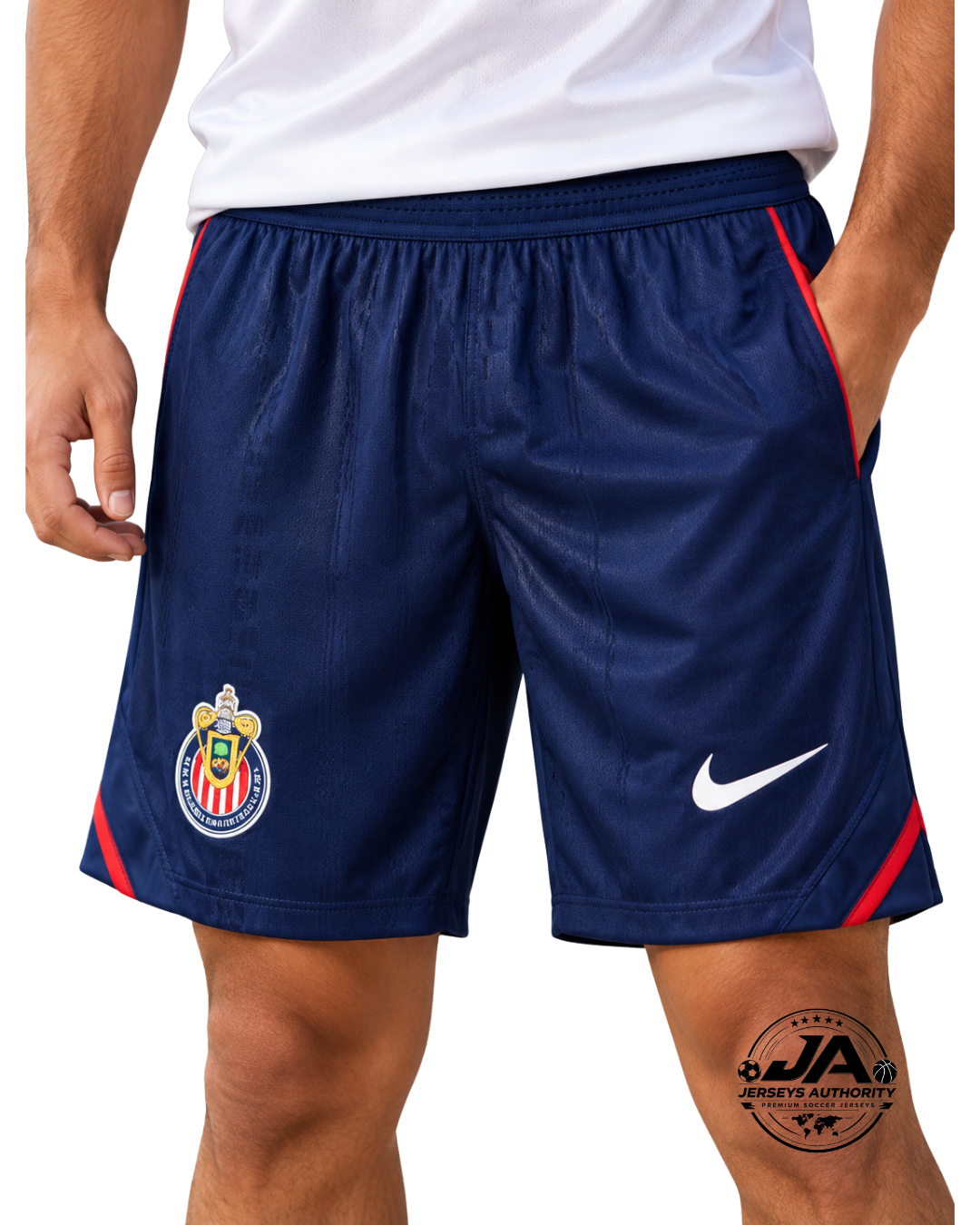 26/27 Chivas Guadalajara Away Blue Short on model
