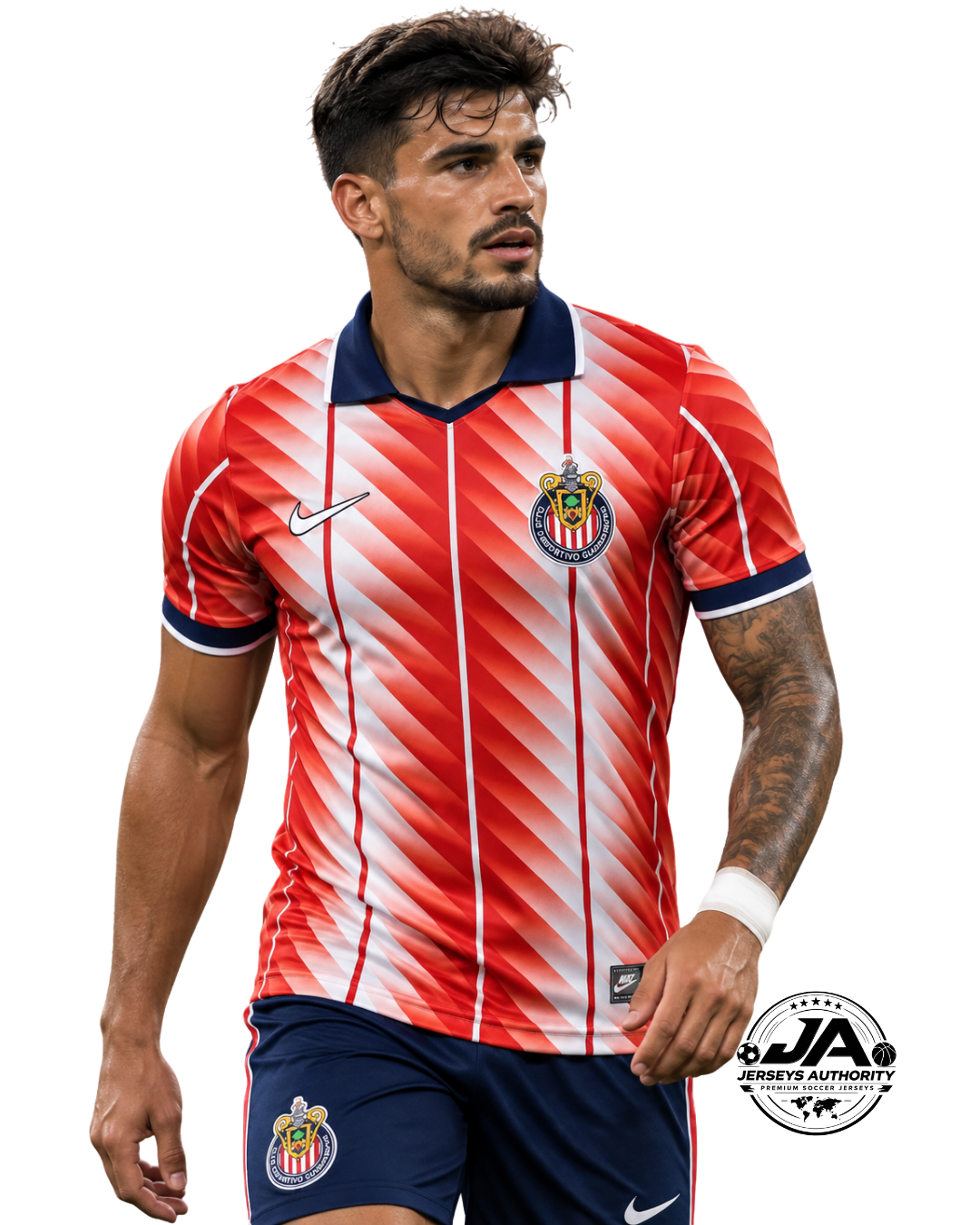 Chivas Casual Red White Player Jersey - Model