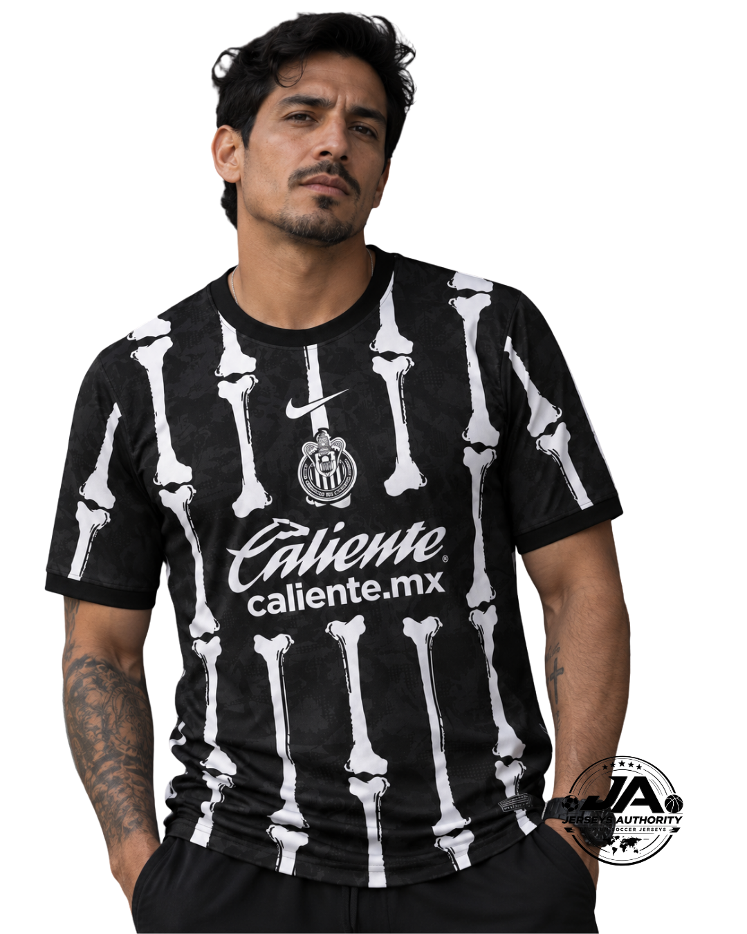 Chivas Day of the Dead black jersey front
