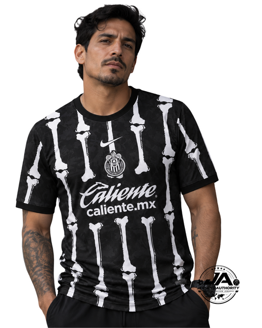 Chivas Day of the Dead black jersey front
