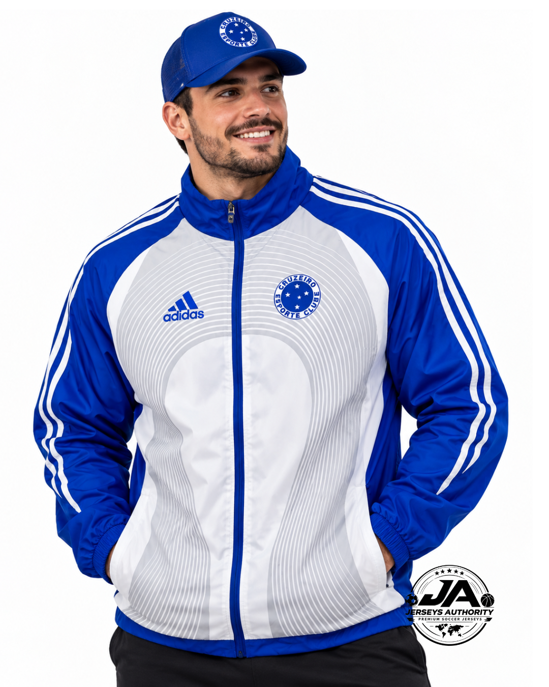 Cruzeiro 26/27 blue windbreaker back