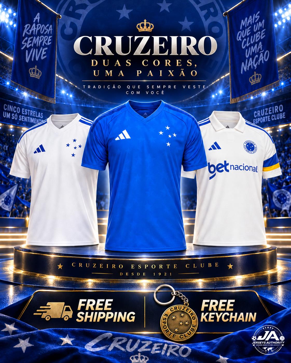 Cruzeiro 26/27 combo - Duas cores, uma paixão
